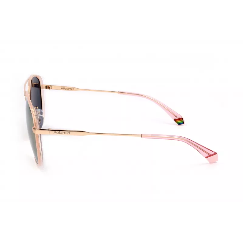 POLAROID PLD6118GS-EYR Herren-Rechteck-Sonnenbrille - Havanna-Gestell, braune polarisierte Gläser