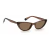 Polaroid PLD6142S09QSP Damen Rechteck-Sonnenbrille - Havana/Braun - Polarisiert UV400