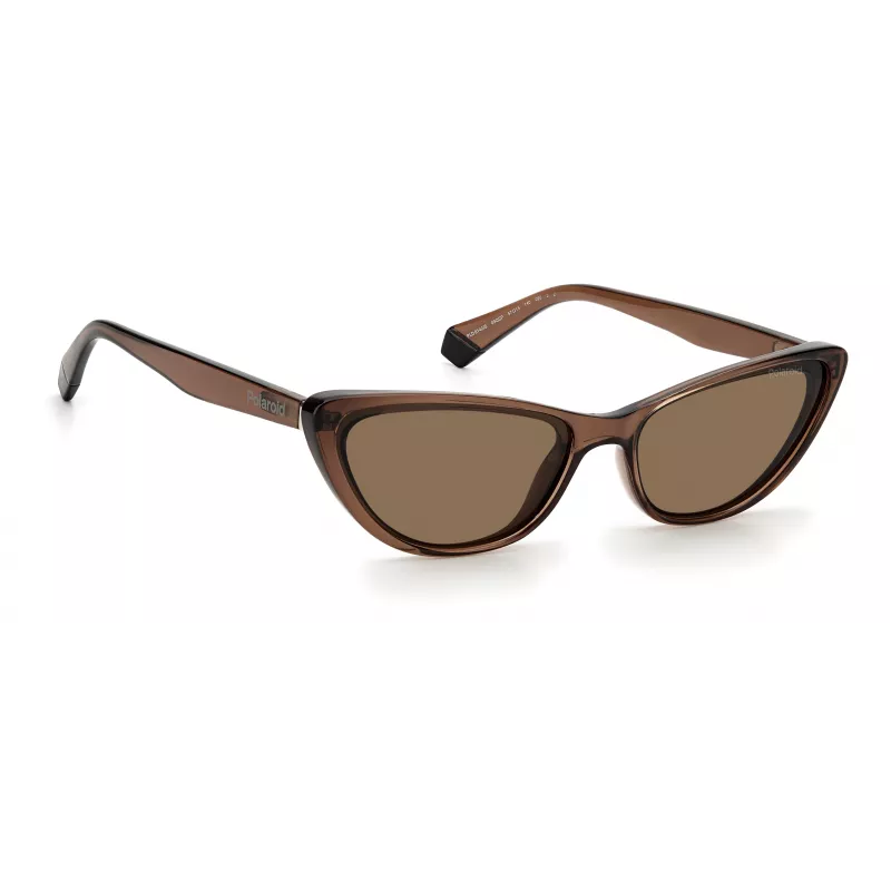 Polaroid PLD6142S09QSP Damen Rechteck-Sonnenbrille - Havana/Braun - Polarisiert UV400