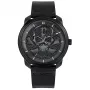 Police Herren Quarz Analoguhr PL15714JSB0 44mm Edelstahlgehäuse Schwarzes Lederarmband