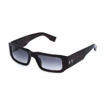 POLICE SPLR82-550722 Herren-Sonnenbrille | 55mm Rechteck Acetat Fassung | UV400