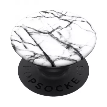 PopSockets Swappable PopGrip Handyhalterung, Dove White Marble