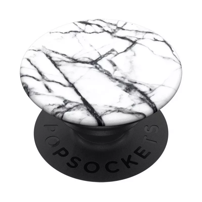 PopSockets Swappable PopGrip Handyhalterung, Dove White Marble