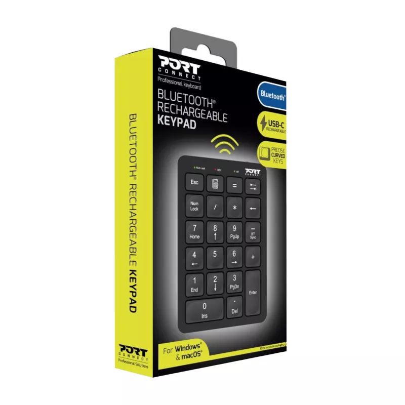 Port Designs Bluetooth wiederaufladbarer numerischer Tastenblock