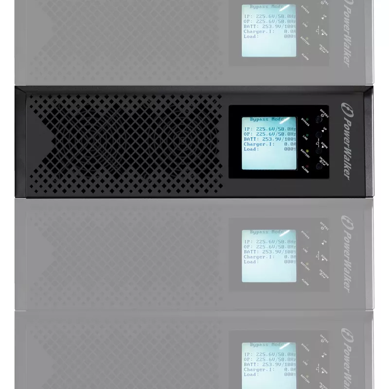 POWER WALKER VFI 10K CPH 3/1 ON-LINE 10KVA USV Rackmount 3U Terminal USB-B RS-232 LCD EPO