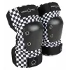 Pro-Tec Elbogenschoner Checker L - Schwarz/Weiß Schachbrettmuster, Large, Hochwirksamer Schutz für Skateboarding, Rollerblading, BMX, Scooter