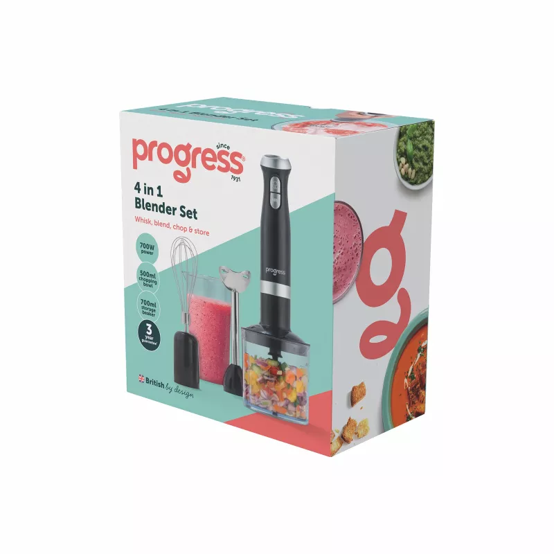 Progress EK6690PVDE 4-in-1-Stabmixer-Set