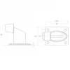 PSG 60.038.9005 Gate Stop Bumper, Schwarz RAL 9005, Gummi, 60 mm Durchmesser, 38 mm Höhe