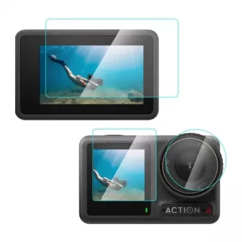 PULUZ Displayschutzfolie aus gehärtetem Glas für DJI Osmo Action 4, transparent