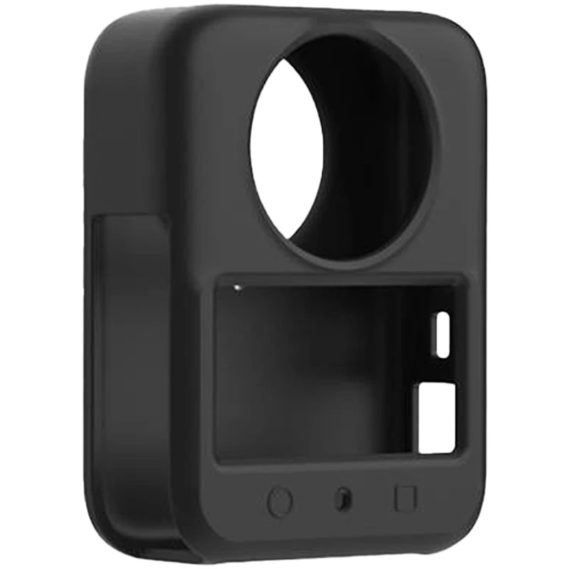 PULUZ PU783B Silikon-Objektivabdeckung für DJI Osmo 360, Schwarz