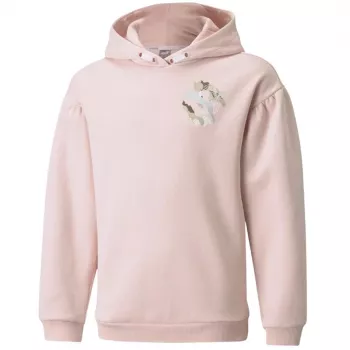 PUMA Alpha Hoodie FL Jugend Sweatshirt Hellrosa Größe 164