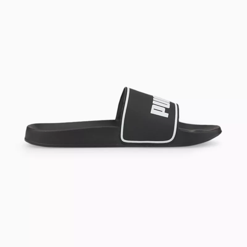 PUMA 384139 01 Herren Badeslipper, Schwarz/Weiß, Größe 40,5