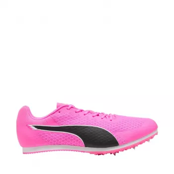 Puma evoSPEED Star 9 Spikes für Sprint, Unisex, Schwarz Weiß Fire Orchid, EU 44