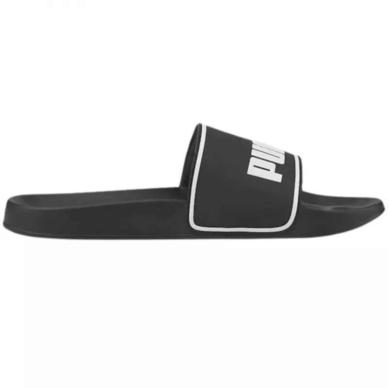 PUMA 384139 01 Herren Badeslipper, Schwarz/Weiß, Größe 42
