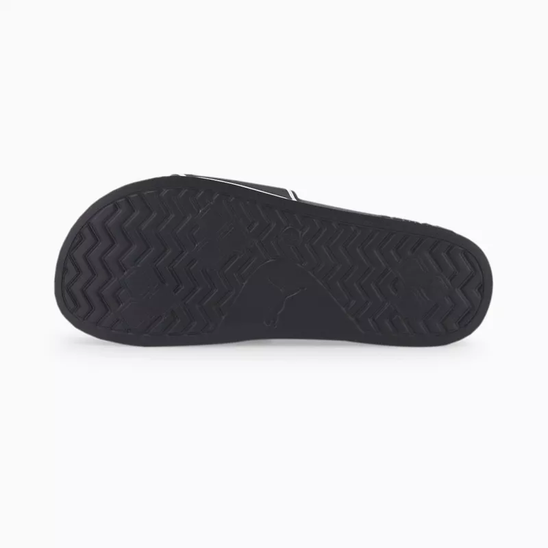 PUMA 384139 01 Herren Badeslipper, Schwarz/Weiß, Größe 42