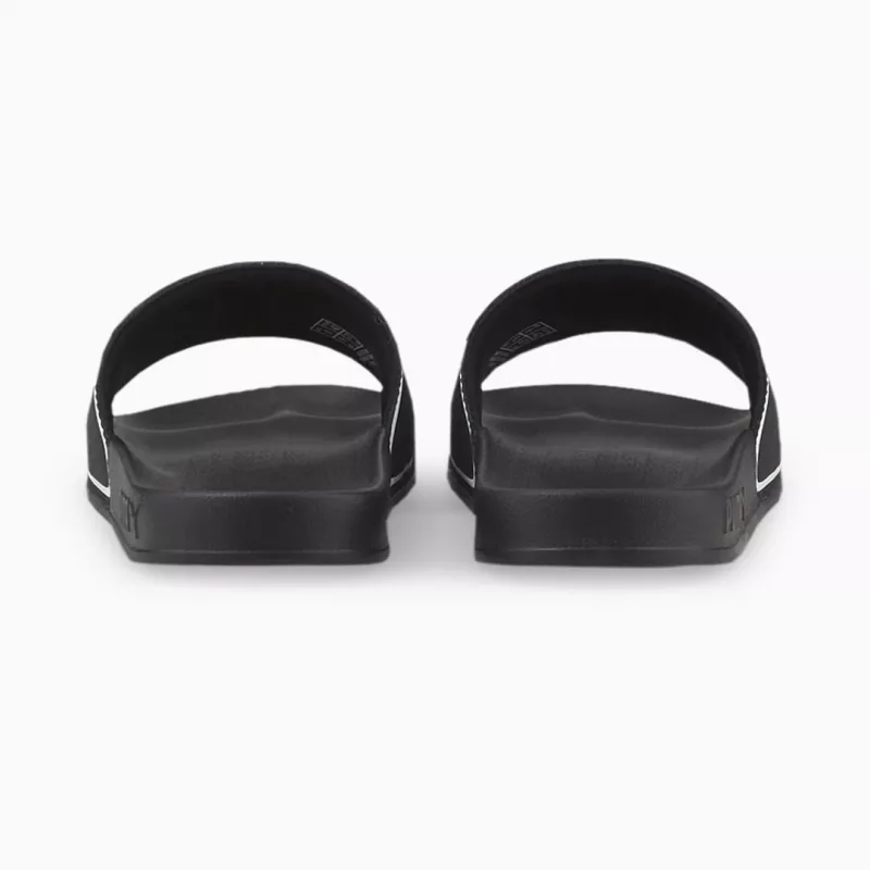 PUMA 384139 01 Herren Badeslipper, Schwarz/Weiß, Größe 42