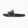 PUMA 384139 01 Herren Badeslipper, Schwarz/Weiß, Größe 42