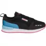 PUMA R78 Jr Kinder Sneaker, Schwarz-Weiß, Größe 32