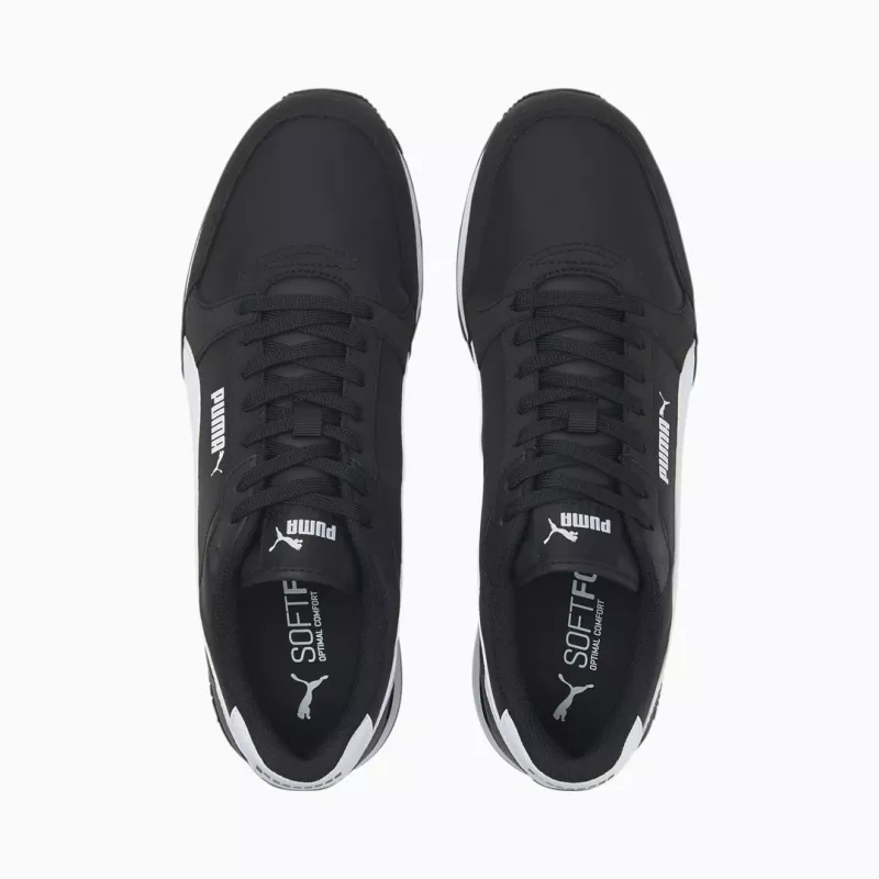 PUMA R78 Herren Lifestyle-Sneaker Schwarz Weiß
