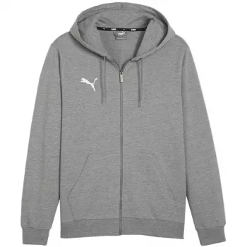 PUMA Team Goal Casuals Hoodie in Mittelgrau Melange