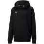 PUMA teamGOAL Casuals Kinder-Hoodie Schwarz 140