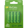 GP ReCyko AA NiMH-Akkus, 1300 mAh, 1,2 V, 4er-Pack