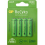 GP ReCyko AA NiMH-Akkus, 1300 mAh, 1,2 V, 4er-Pack