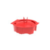 Primo P722 Universalputzdeckel für Unterputzdosen, wiederverwendbar, Rot, 65,5 mm