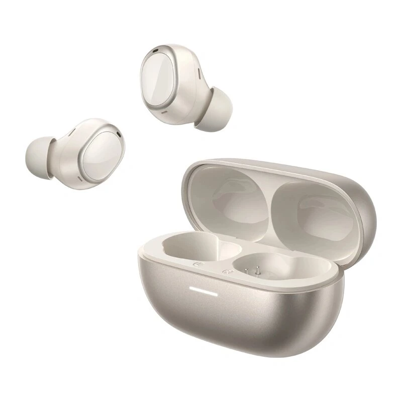 QCY Melobuds A30 kabellose Ohrhörer, adaptives ANC bis zu 60 dB, Bluetooth 6.0, LDAC, Hi-Res Audio, 50 Std. Spielzeit, 8 Mikrofone, IPX5, Gold