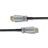 Qoltec 50472 HDMI-Kabel 20 m, HDMI Typ A, Schwarz/Silber