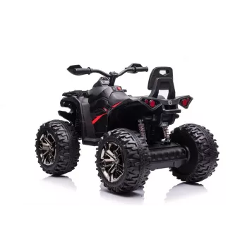 Lean Toys QLS-3288 Elektro-Kinderquad mit Rückenlehne, Schwarz
