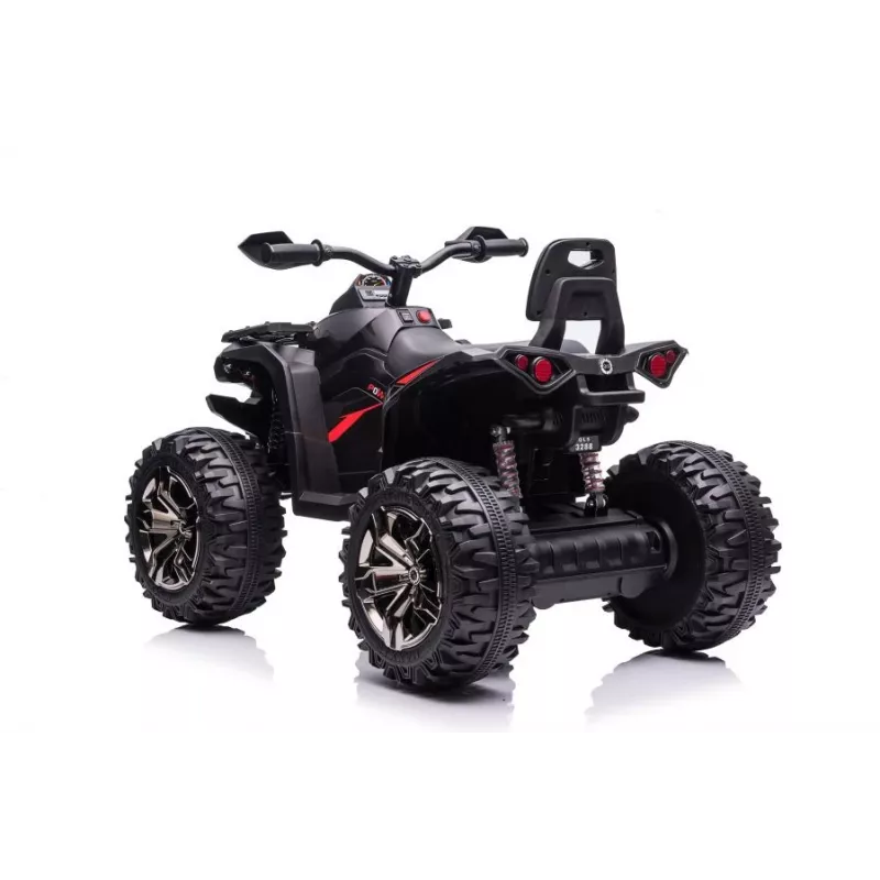 Lean Toys QLS-3288 Elektro-Kinderquad mit Rückenlehne, Schwarz
