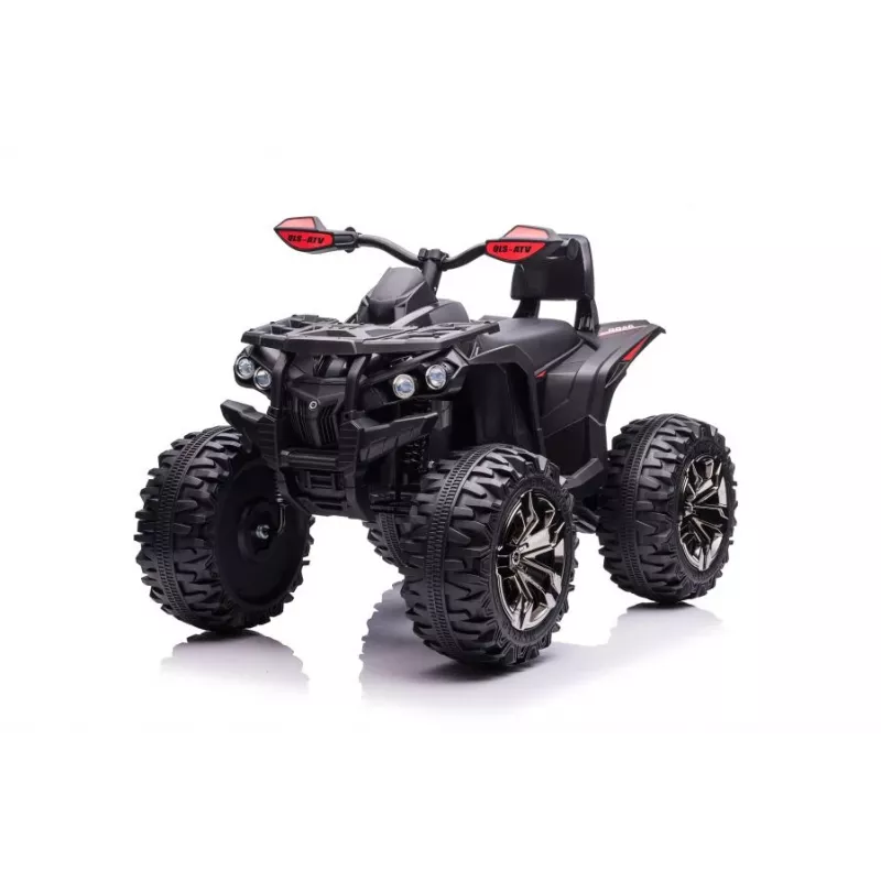 Lean Toys QLS-3288 Elektro-Kinderquad mit Rückenlehne, Schwarz