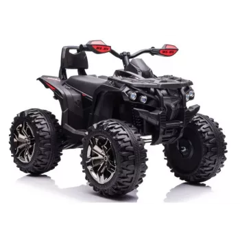 Lean Toys QLS-3288 Elektro-Kinderquad mit Rückenlehne, Schwarz