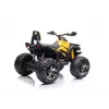 QLS-3288 Elektro-Quad zum Draufsetzen mit Rückenlehne, LED-Lichtern, MP3, Gelb