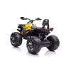 QLS-3288 Elektro-Quad zum Draufsetzen mit Rückenlehne, LED-Lichtern, MP3, Gelb