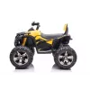 QLS-3288 Elektro-Quad zum Draufsetzen mit Rückenlehne, LED-Lichtern, MP3, Gelb