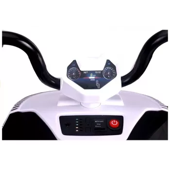 S601 Elektro-Kinderquad mit EVA-Rädern und LED-Lichtern, Weiß