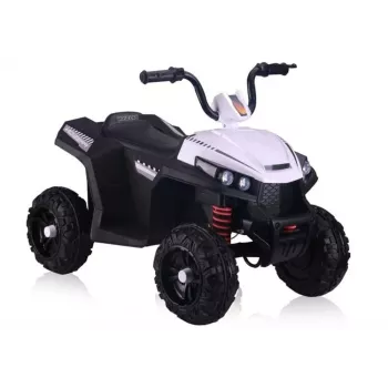 S601 Elektro-Kinderquad mit EVA-Rädern und LED-Lichtern, Weiß