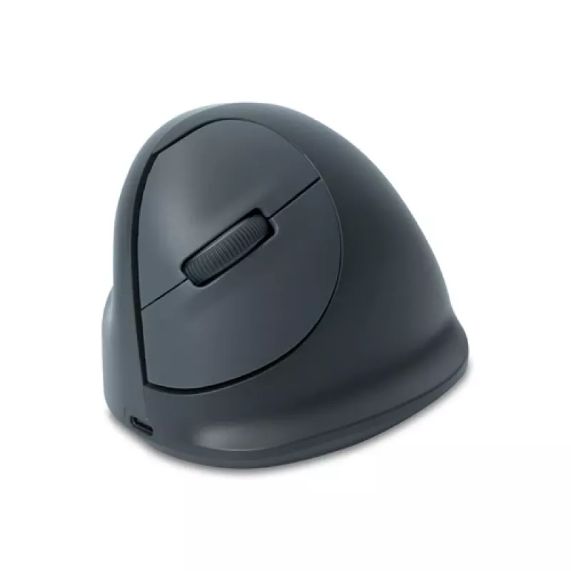 R-Go HE Basic Ergonomische Maus, Medium, für Linkshänder, kabellos Bluetooth