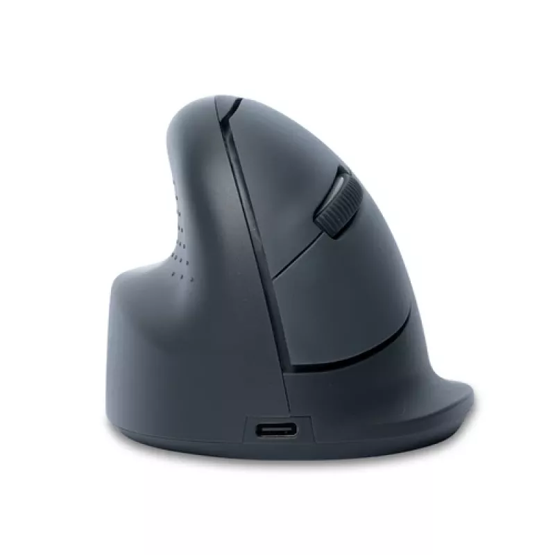 R-Go HE Basic Ergonomische Maus, Medium, für Linkshänder, kabellos Bluetooth