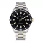 RADIANT Herren Analog Quarzuhr RA602202 45mm Edelstahl Schwarzes Zifferblatt Mesh Armband