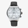 RADIANT Herrenuhr RA641703 (43mm) – Analog Quarz mit schwarzem Lederarmband