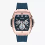 RADIANT RA655204 Herren Analog Quarz Uhr 42mm Edelstahl Schwarzes Zifferblatt Lederarmband