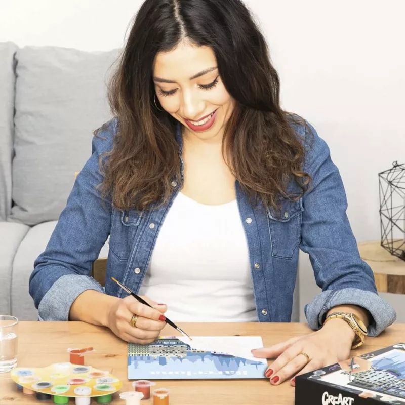 RAVENSBURGER CreArt Malen nach Zahlen Set - Buntes Barcelona