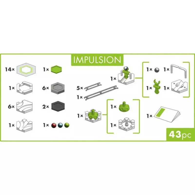 Ravensburger GraviTrax GO Impulsion Murmelbahn-Erweiterungsset (25 Teile)
