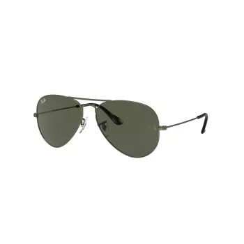 Ray-Ban Aviator Classic Sonnenbrille RB3025 55/14/135 mm Gold/Grün