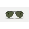 Ray-Ban Aviator Metal II RB3689 Sonnenbrille Gold Grün Polarisiert 55mm