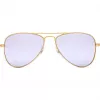Ray-Ban Junior RJ95062494V5 Kinder-Sonnenbrille - Transparenter blauer Rahmen, blaue Spiegelgläser, 50 mm