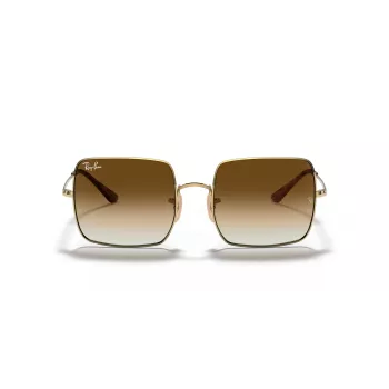 Ray-Ban RB1971-914751 Square 1971 Sonnenbrille - Polierter Goldrahmen, braune Verlaufsgläser, 54 mm
